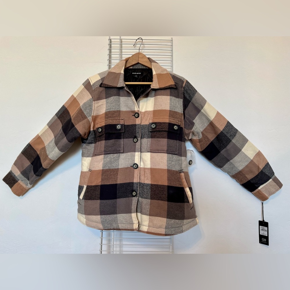 Black Rivet lined flannel. New with tags!
